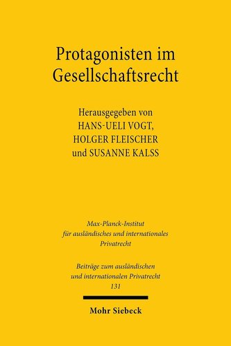 Protagonisten im Gesellschaftsrecht