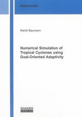 Numerical Simulation of Tropical Cyclones using Goal-Oriented Adaptivity