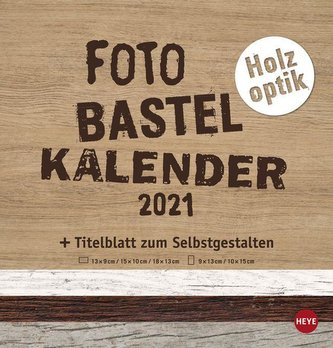 Bastelkalender Natur Holzoptik - Kalender 2021