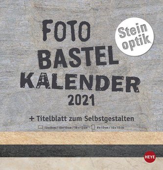Bastelkalender Natur Steinoptik 2021