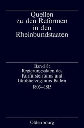 Regierungsakten des Kurfürstentums und Großherzogtums Baden