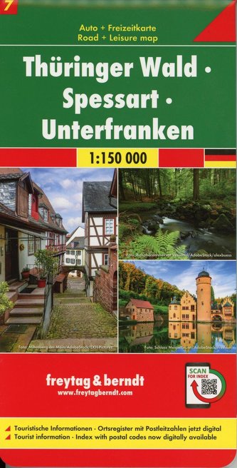 Thüringer Wald - Spessart - Unterfranken, Autokarte 1:150.000, Blatt 7