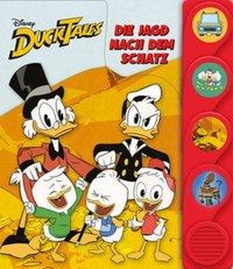 Disney Duck Tales - Die Jagd nach dem Schatz - Interaktives Silhouetten-Soundbuch mit 4 lustigen Geräuschen für Kinder ab 3 Jahr