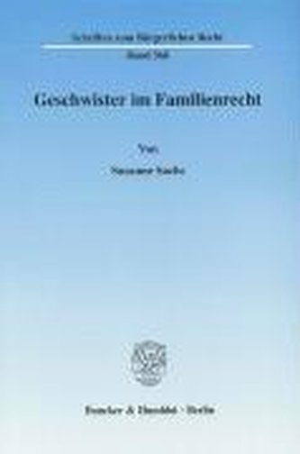 Geschwister im Familienrecht