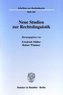 Neue Studien zur Rechtslinguistik.