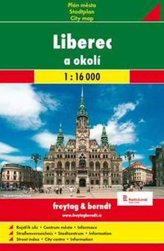 Liberec mapa 1:16 000