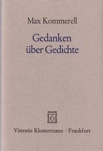 Gedanken über Gedichte