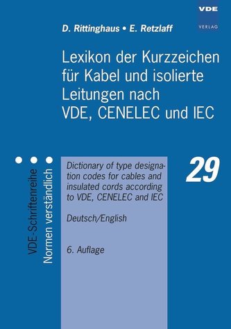 Lexikon der Kurzzeichen für Kabel und isolierte Leitungen