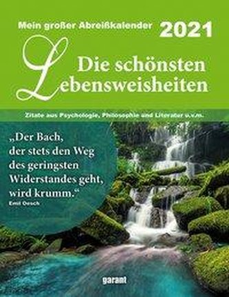 Die schönsten Lebensweisheiten 2021 Abreißkalender