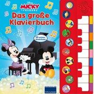 Micky Mouse - Spiel Klavier mit uns - Disney Junior Liederbuch mit Klaviertastatur - Vor- und Nachspielfunktion - 10 beliebte Ki