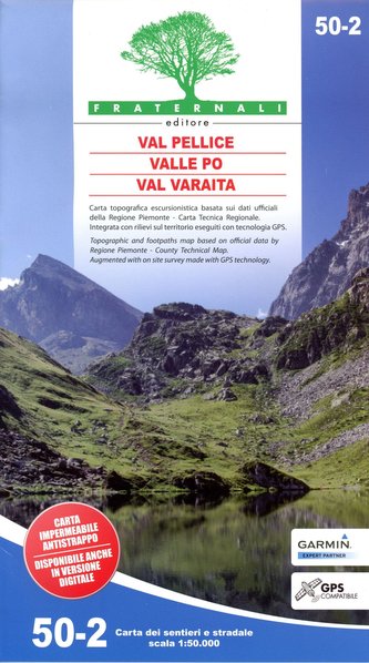 Val Pellice - Valle Po - Val Varaita 1 : 50 000