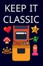 Keep It Classic: Blue Lined Journal Notebook for Retro Video Game Enthusiasts, Gamers, PC or Console, Pixel Games
