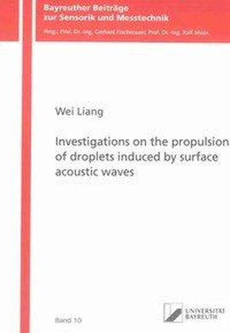 Investigations on the propulsion of droplets induced by surface acoustic waves