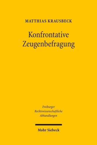 Konfrontative Zeugenbefragung