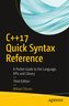 C++17 Quick Syntax Reference