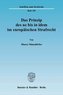 Das Prinzip des ne bis in idem im europäischen Strafrecht