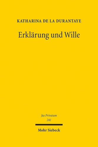 Erklärung und Wille