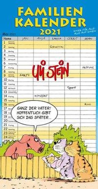 Uli Stein - Familienkalender 2021: Familienplaner mit 5 Spalten