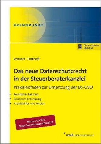 Das neue Datenschutzrecht in der Steuerberaterkanzlei