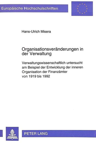 Organisationsveränderungen in der Verwaltung
