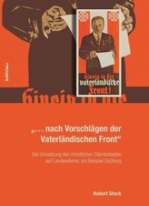 ... nach Vorschlägen der Vaterländischen Front