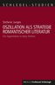 Oszillation als Strategie romantischer Literatur