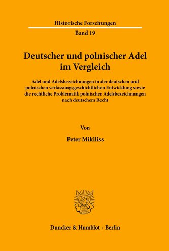 Deutscher und polnischer Adel im Vergleich