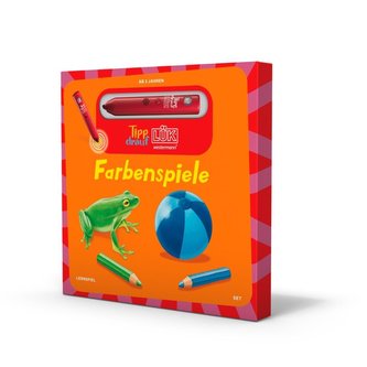 Tipp-drauf-LÜK. Bilderbuch Farbenspiele + Stift