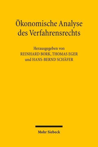 Ökonomische Analyse des Verfahrensrecht