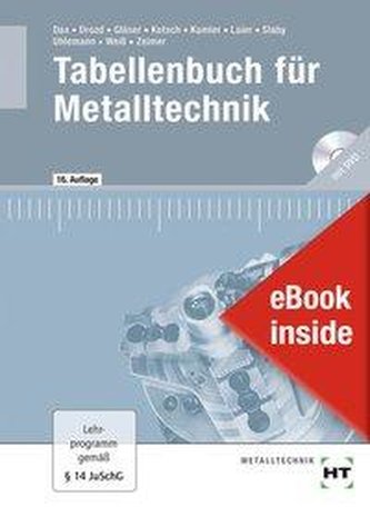 eBook inside: Buch und eBook Tabellenbuch für Metalltechnik