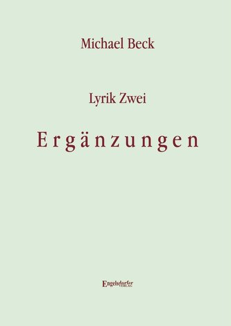 Lyrik Zwei. Ergänzungen