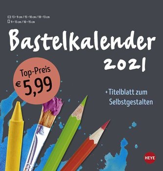 Bastelkalender 2021 mittel anthrazit