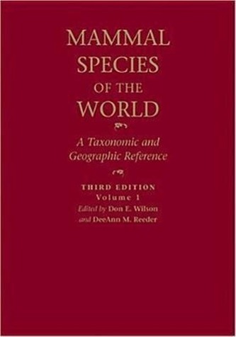 Mammal Species of the World. 2 Bde