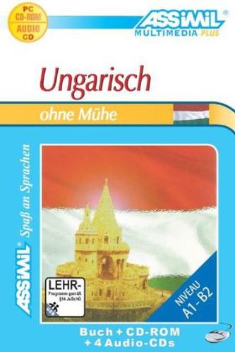 Assimil Ungarisch ohne Mühe, Lehrbuch, 4 Audio-CDs u. 1 CD-ROM