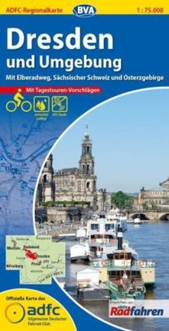 ADFC Regionalkarte Dresden und Umgebung
