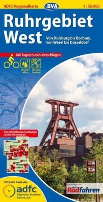 ADFC Regionalkarte Ruhrgebiet West