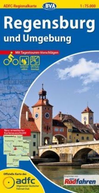 ADFC Regionalkarte Regensburg und Umgebung