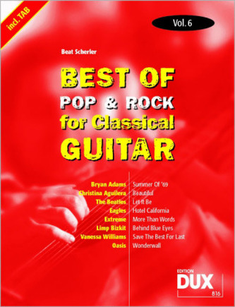 Best of Pop & Rock for Classical Guitar. Vol.6