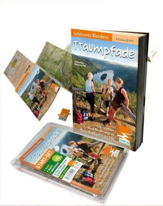 TraumPfade 1 Start-Set. Pocketführer mit wasserfester Topo-Karte des LVermGeo.. Bd.1