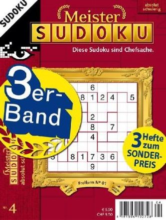 Meister Sudoku 3er-Band. Bd.4