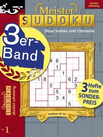 Meister Sudoku 3er-Band. Nr.1