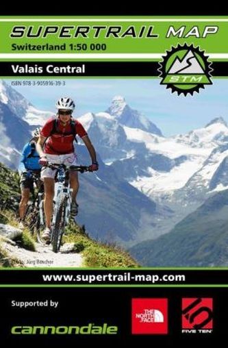 Supertrail Map Valais Central