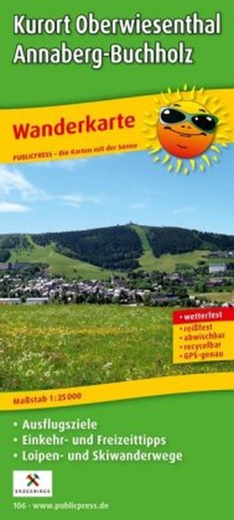 PublicPress Wanderkarte Kurort Oberwiesenthal, Annaberg-Buchholz