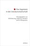 Das Argument in der Literaturwissenschaft