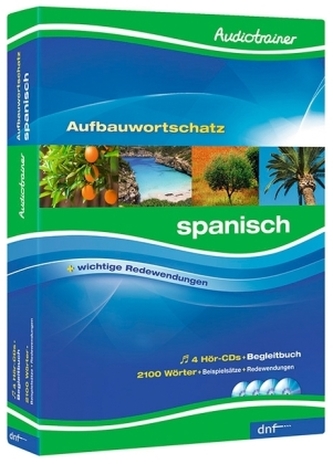 Audiotrainer Aufbauwortschatz Spanisch, 4 Audio-CDs