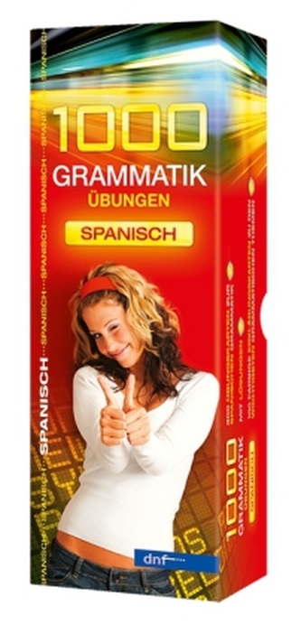 1000 Grammatik Übungen Spanisch, Karteikarten m. Lernbox
