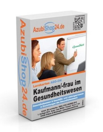 AzubiShop24.de Add-on-Lernkarten Kaufmann / Kauffrau im Gesundheitswesen