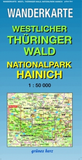 Wanderkarte Westlicher Thüringer Wald, Nationalpark Hainich