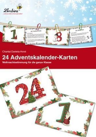 24 Adventskalender-Karten