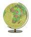 Columbus ROYAL Leuchtglobus, Holzfuß nussbaumfarben, Meridian in Messing, TING-kompatibel